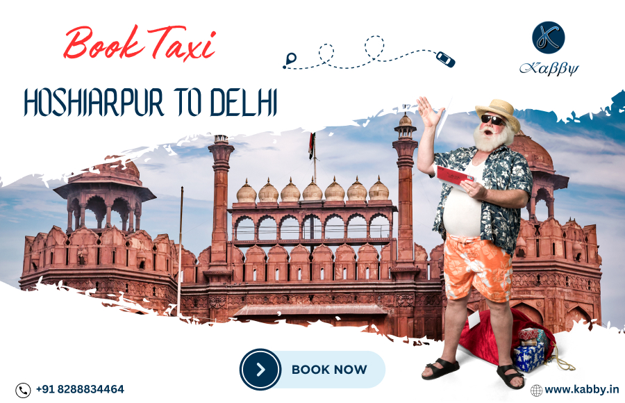 Book Hoshiarpur to Delhi Taxi promotional banner