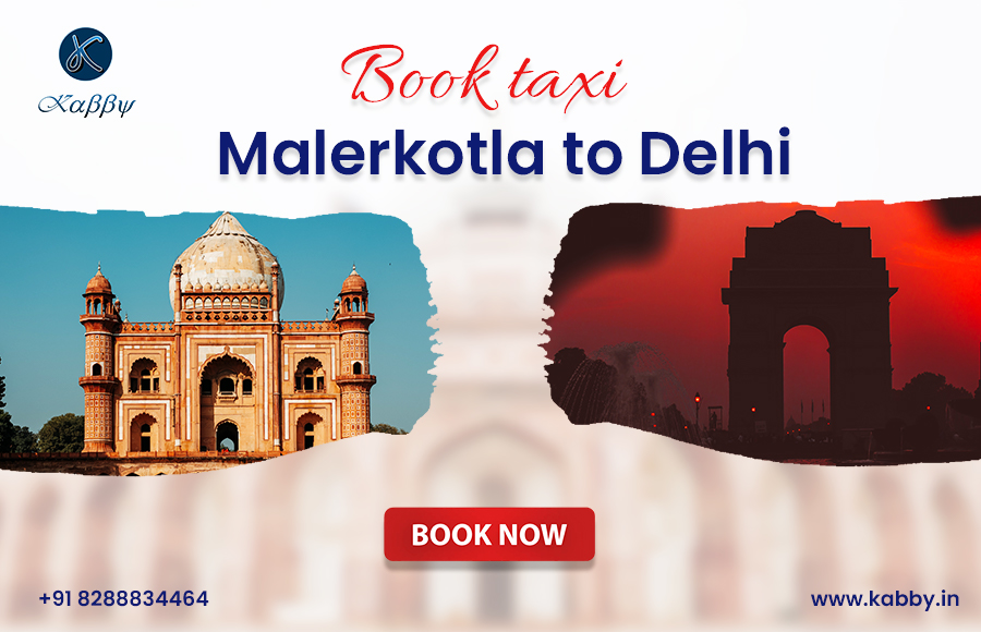 Book Malerkotla to Delhi Taxi promotional banner