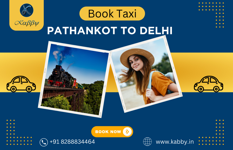 Book Pathankot to Delhi Taxi promotional banner