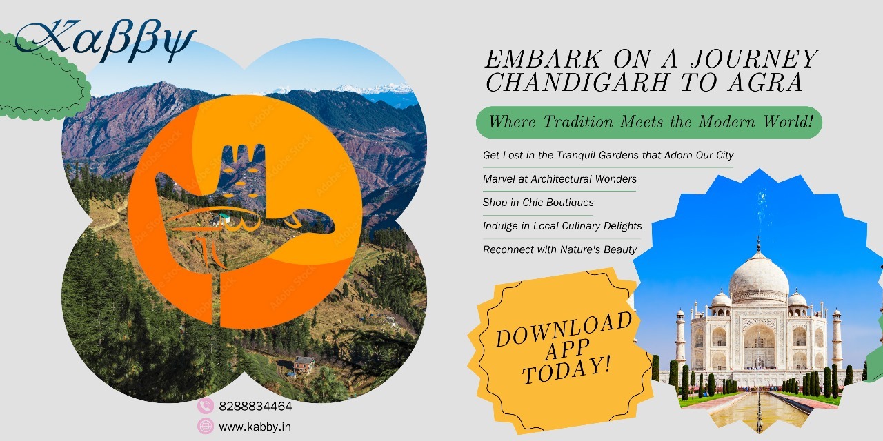 Chandigarh to Agra Taxi